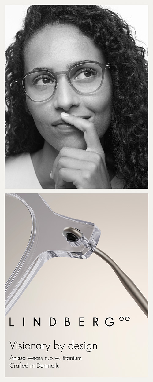 Lindberg4 Brillendetail und Frau mit Lindberg Brille