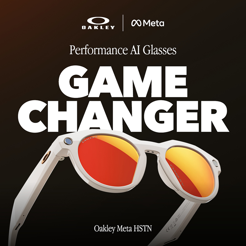 Oakley Meta Brille mit Schriftzug Game Changer