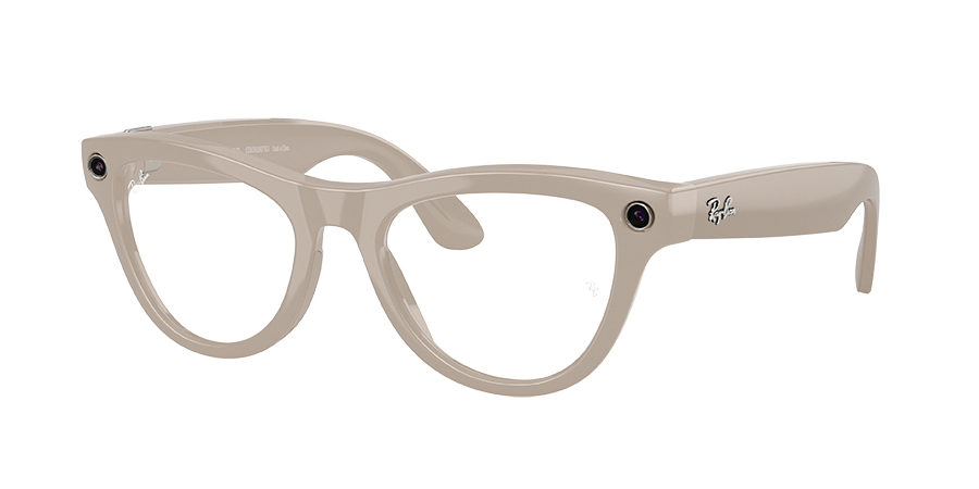 Ray-Ban Meta Brille beige
